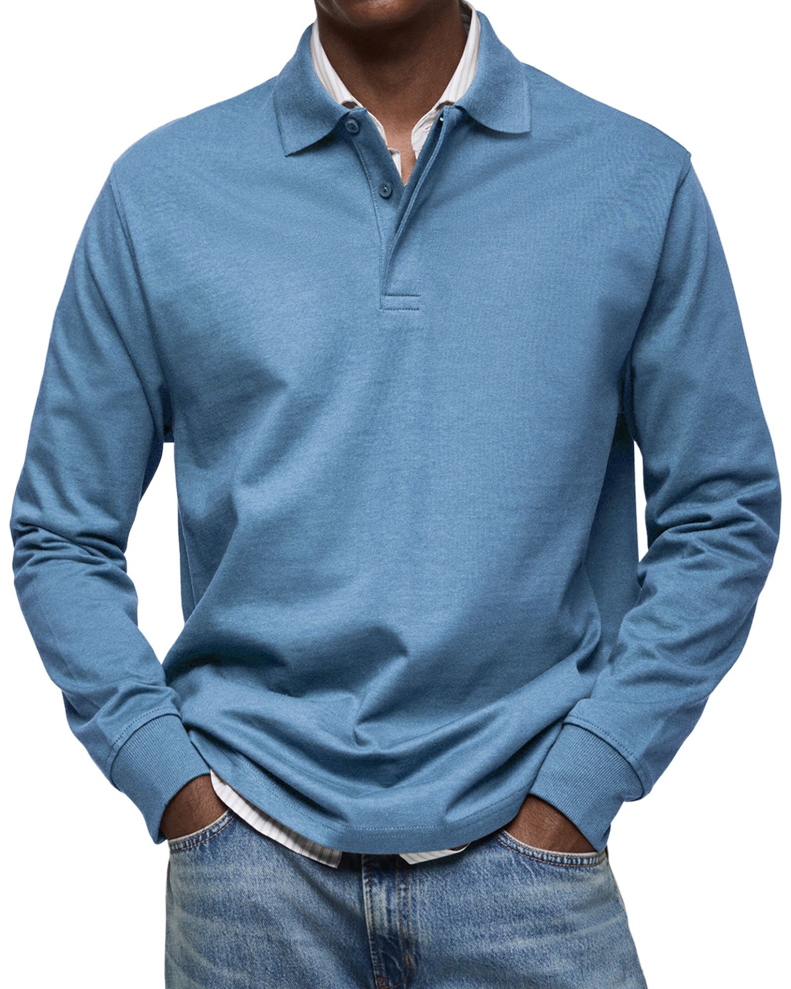 MONTAGUE YORK | LUXURY LONG-SLEEVE POLO SHIRT