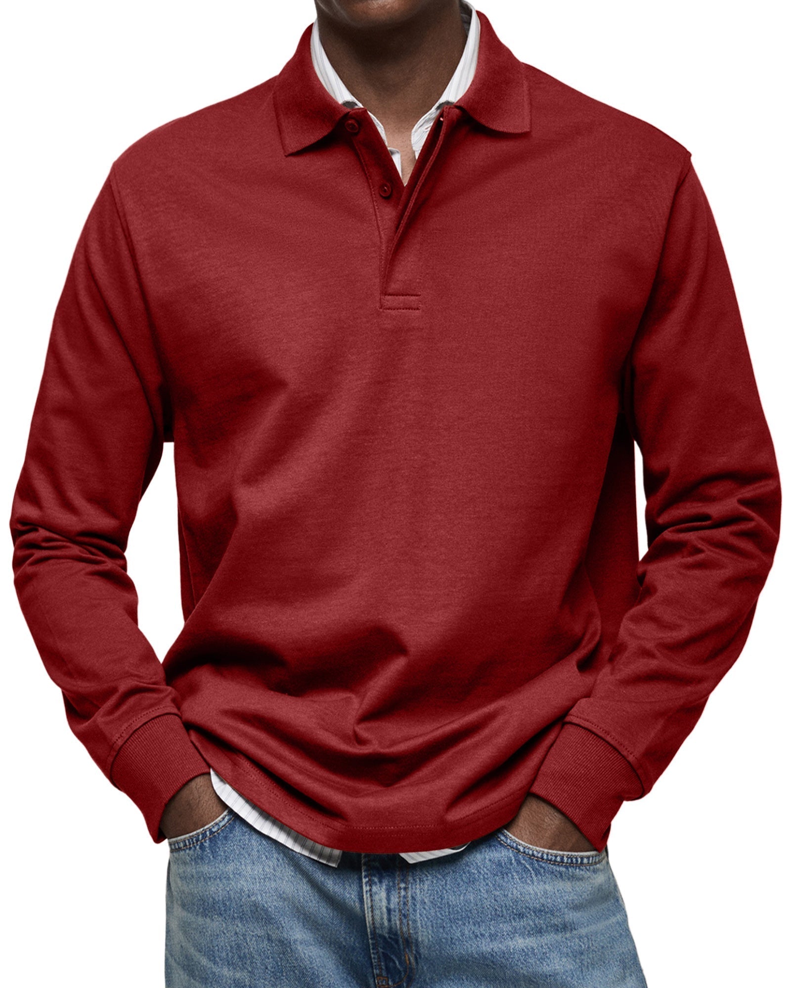MONTAGUE YORK | LUXURY LONG-SLEEVE POLO SHIRT