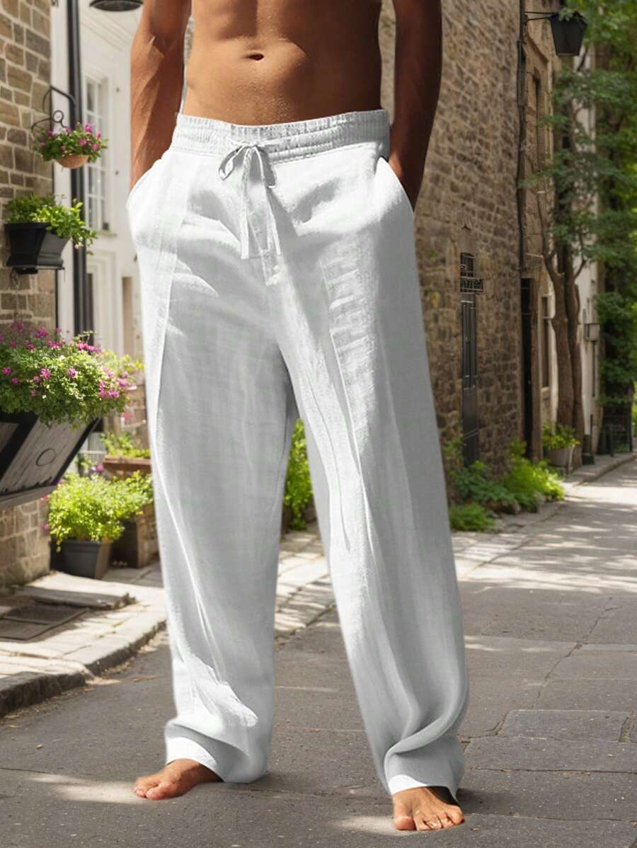 MATHIS | LIGHTWEIGHT LINEN PANTS WITH DRAWSTRING
