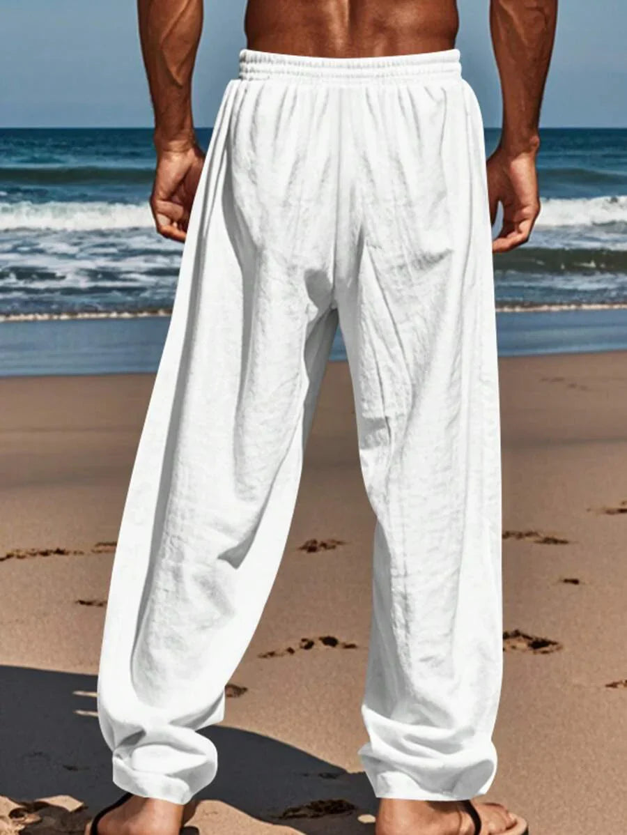 MATHIS | LIGHTWEIGHT LINEN PANTS WITH DRAWSTRING