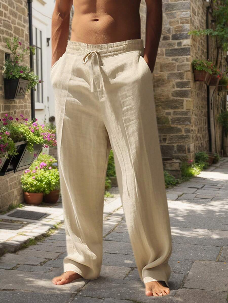 MATHIS | LIGHTWEIGHT LINEN PANTS WITH DRAWSTRING