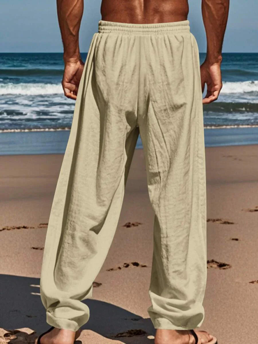 MATHIS | LIGHTWEIGHT LINEN PANTS WITH DRAWSTRING
