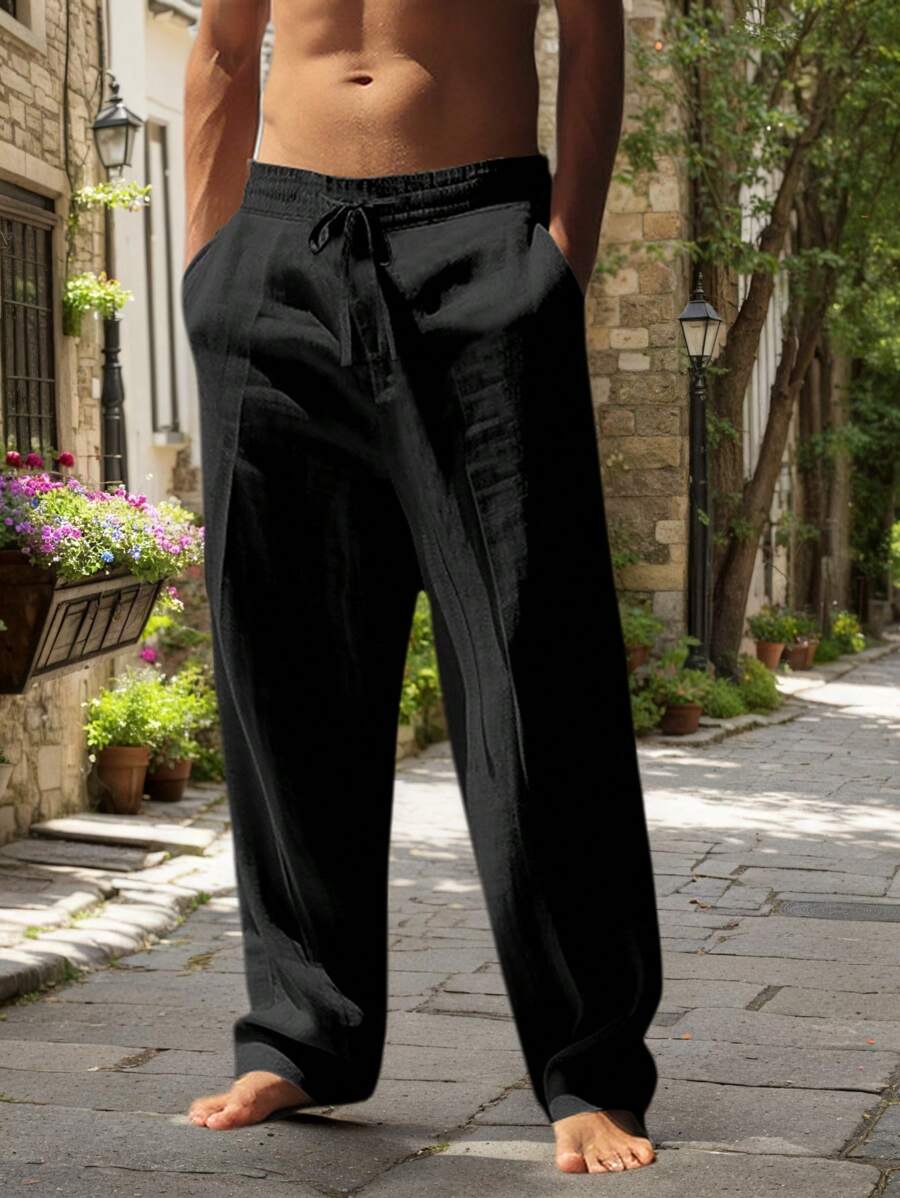 MATHIS | LIGHTWEIGHT LINEN PANTS WITH DRAWSTRING