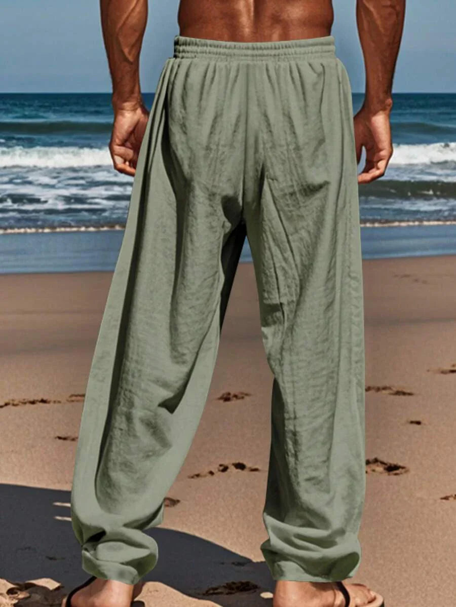 MATHIS | LIGHTWEIGHT LINEN PANTS WITH DRAWSTRING