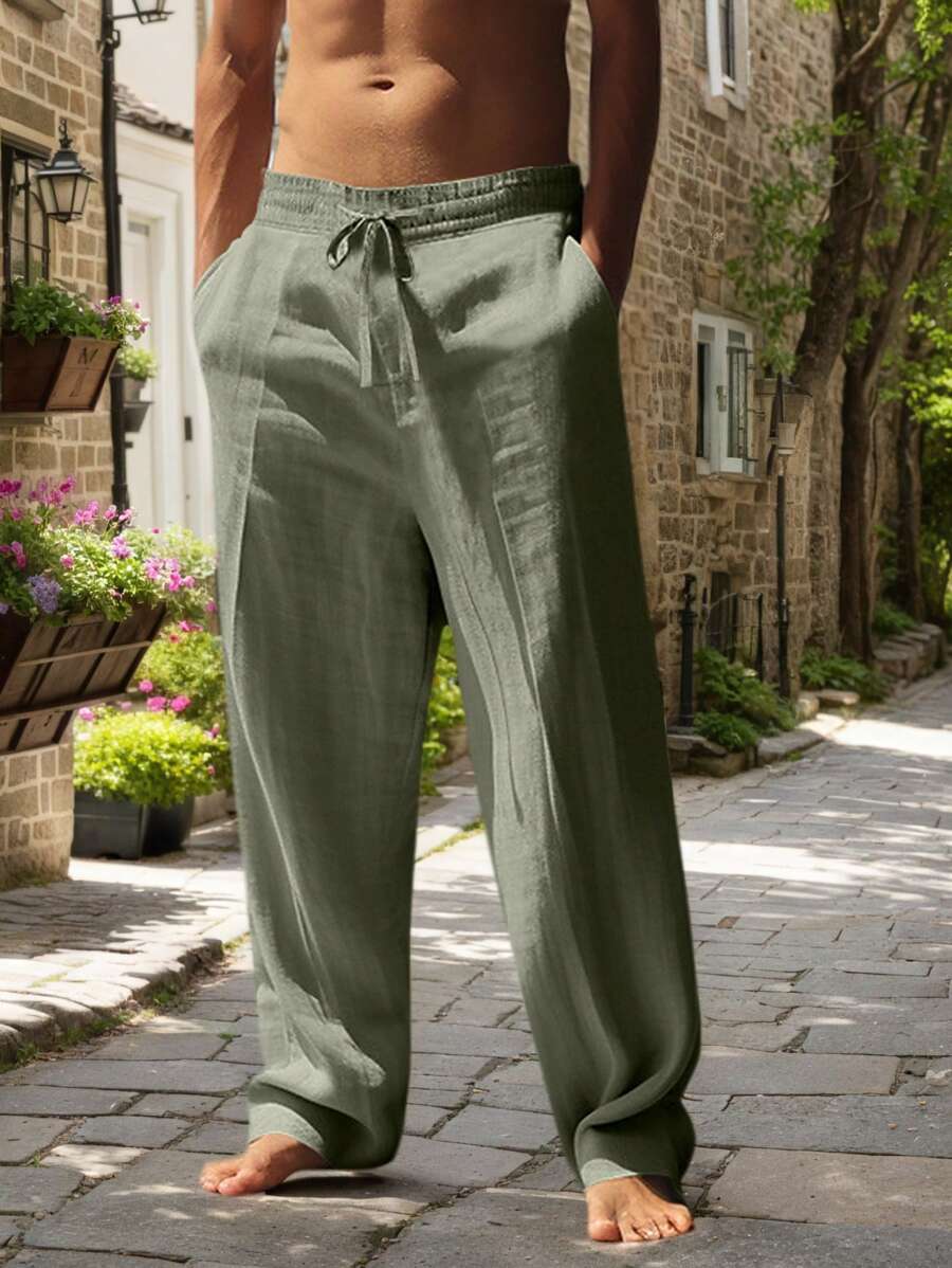 MATHIS | LIGHTWEIGHT LINEN PANTS WITH DRAWSTRING