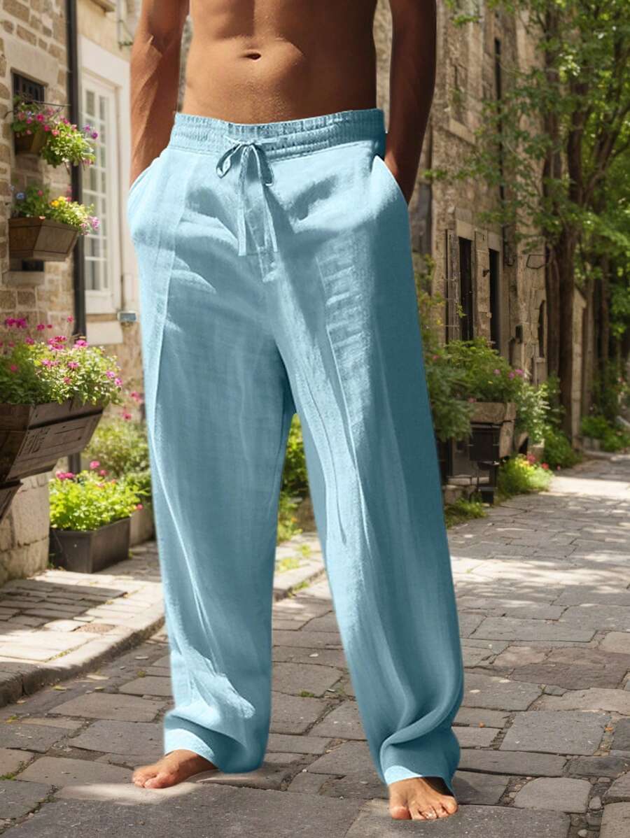 MATHIS | LIGHTWEIGHT LINEN PANTS WITH DRAWSTRING