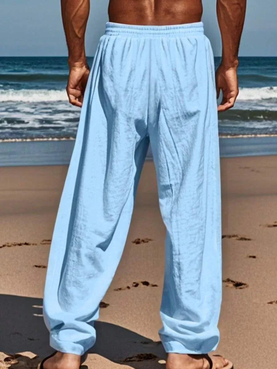 MATHIS | LIGHTWEIGHT LINEN PANTS WITH DRAWSTRING
