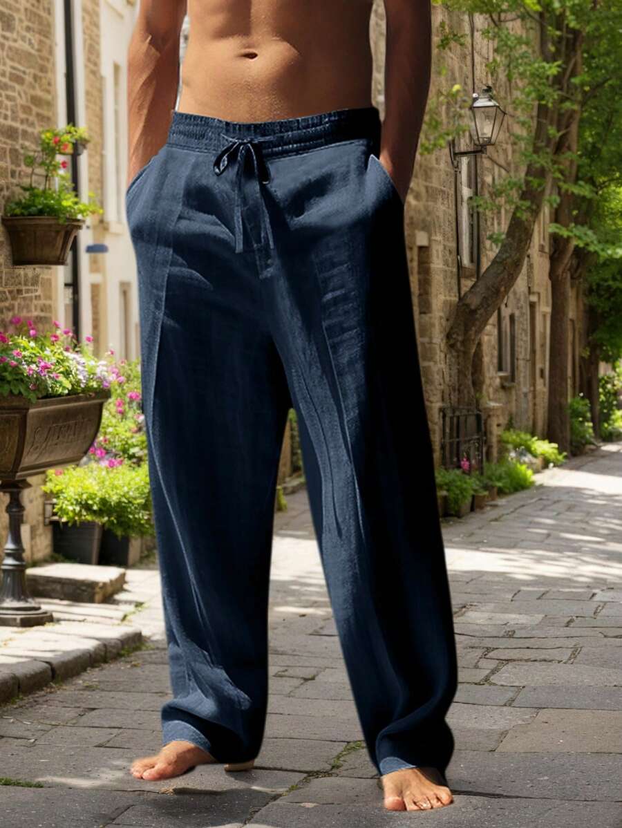 MATHIS | LIGHTWEIGHT LINEN PANTS WITH DRAWSTRING
