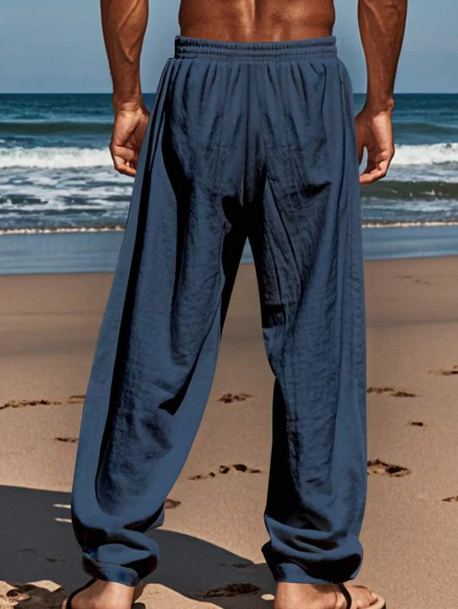 MATHIS | LIGHTWEIGHT LINEN PANTS WITH DRAWSTRING