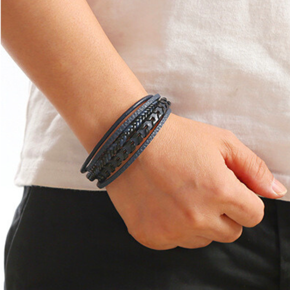 MONTAGUE YORK | LUXURY LEATHER MEN'S BRACELET