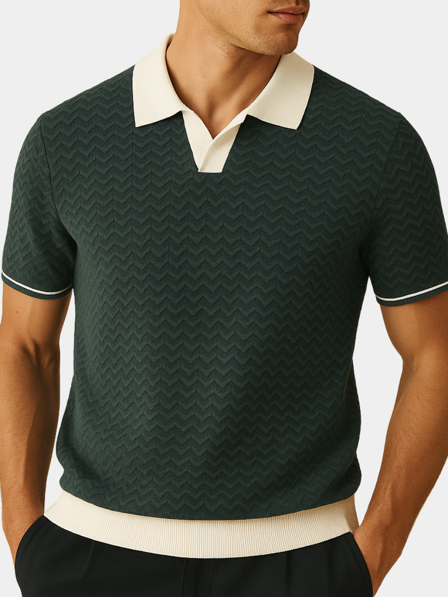 LUCA | POLO SHIRT IN RICCIO FABRIC