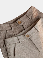 ELEGANT PURE WOOL TAILOR-MADE PANTS
