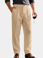 LORENZO | WIDE-LEG LINEN PANTS