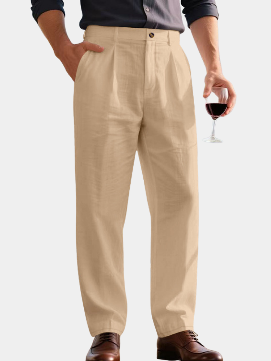 LORENZO | WIDE-LEG LINEN PANTS