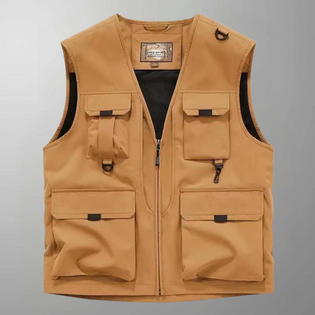 BREATHABLE MULTI-POCKET CARGO VEST
