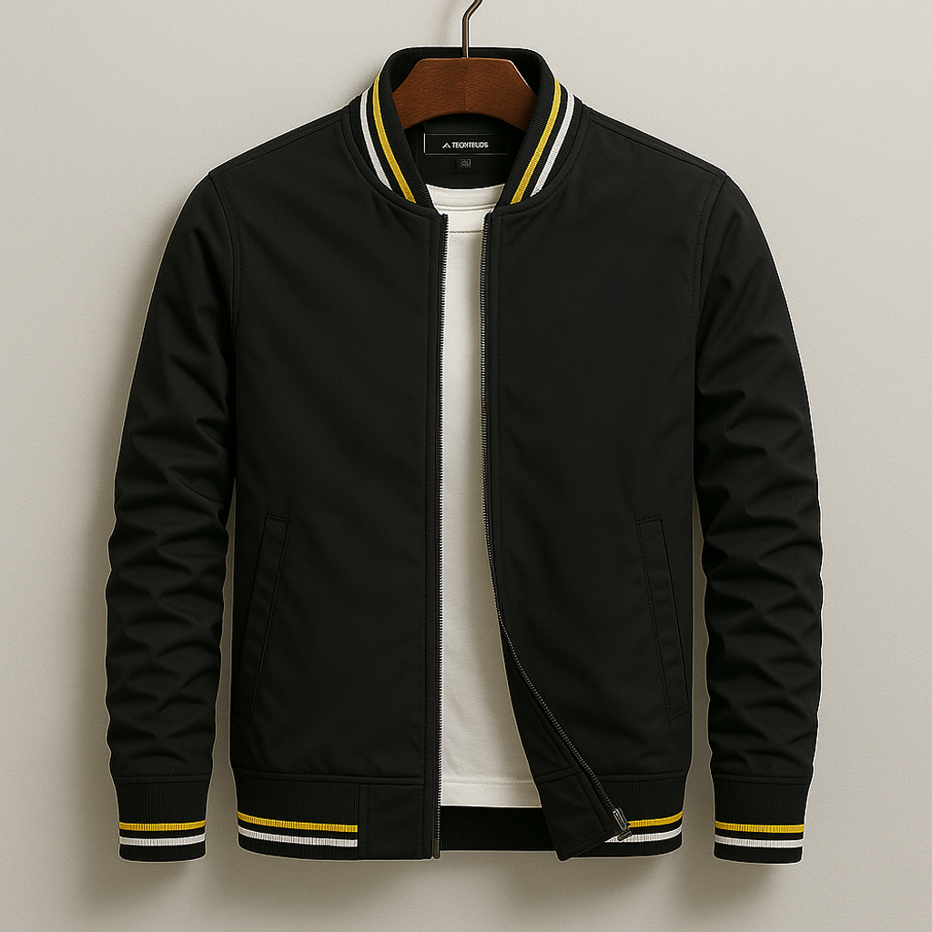 MONTAGUE YORK | SUMMER BOMBER JACKET WITH STRIPES