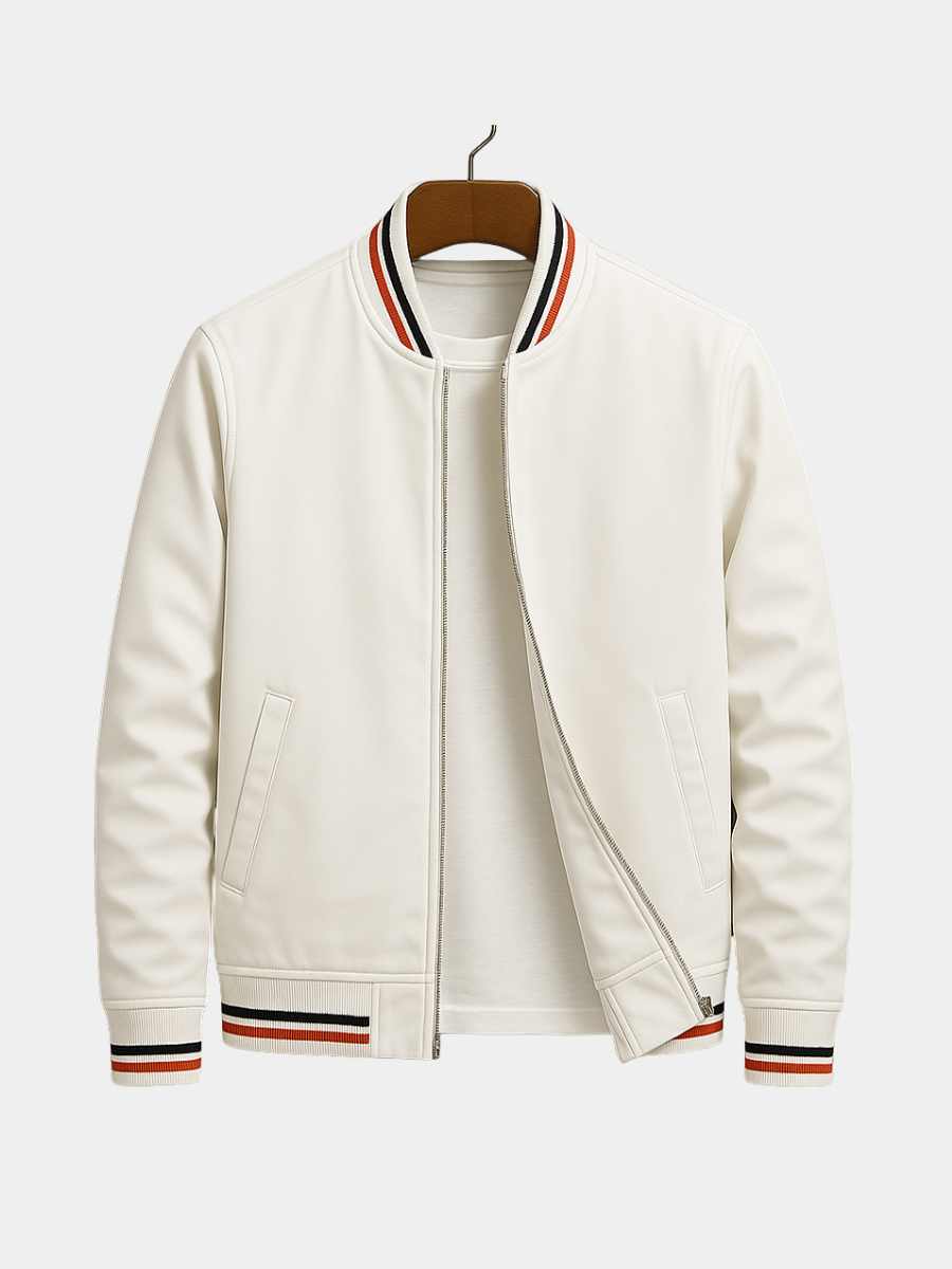 MONTAGUE YORK | SUMMER BOMBER JACKET WITH STRIPES