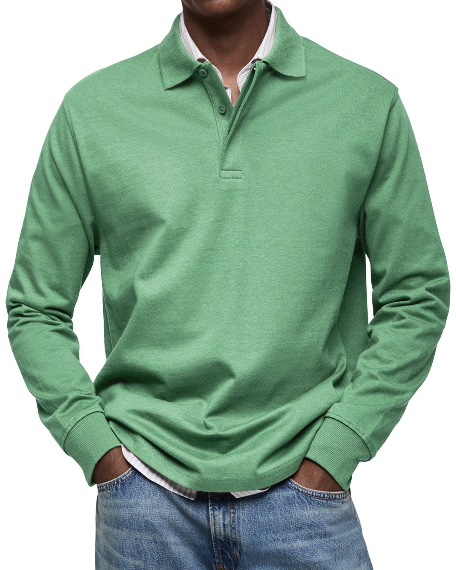 MONTAGUE YORK | LUXURY LONG-SLEEVE POLO SHIRT