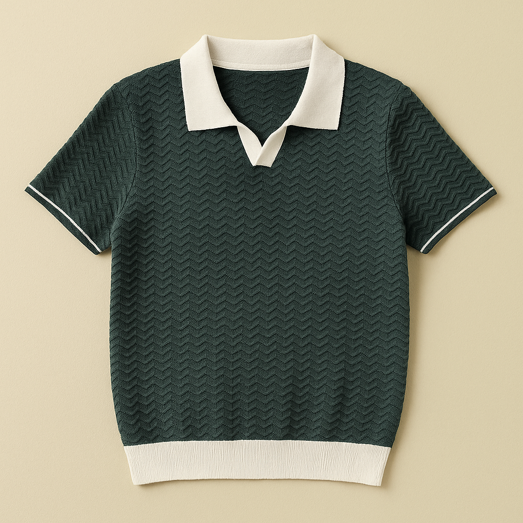 LUCA | POLO SHIRT IN RICCIO FABRIC