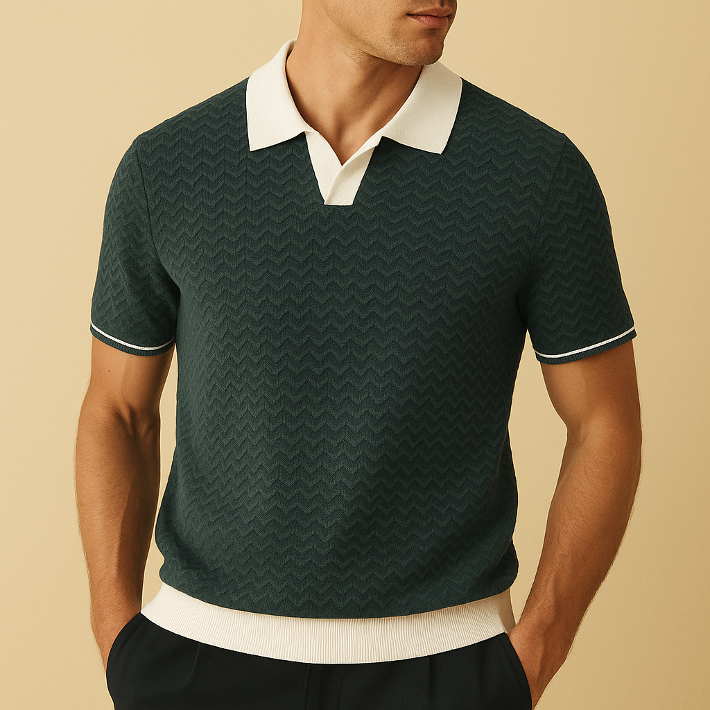 LUCA | POLO SHIRT IN RICCIO FABRIC