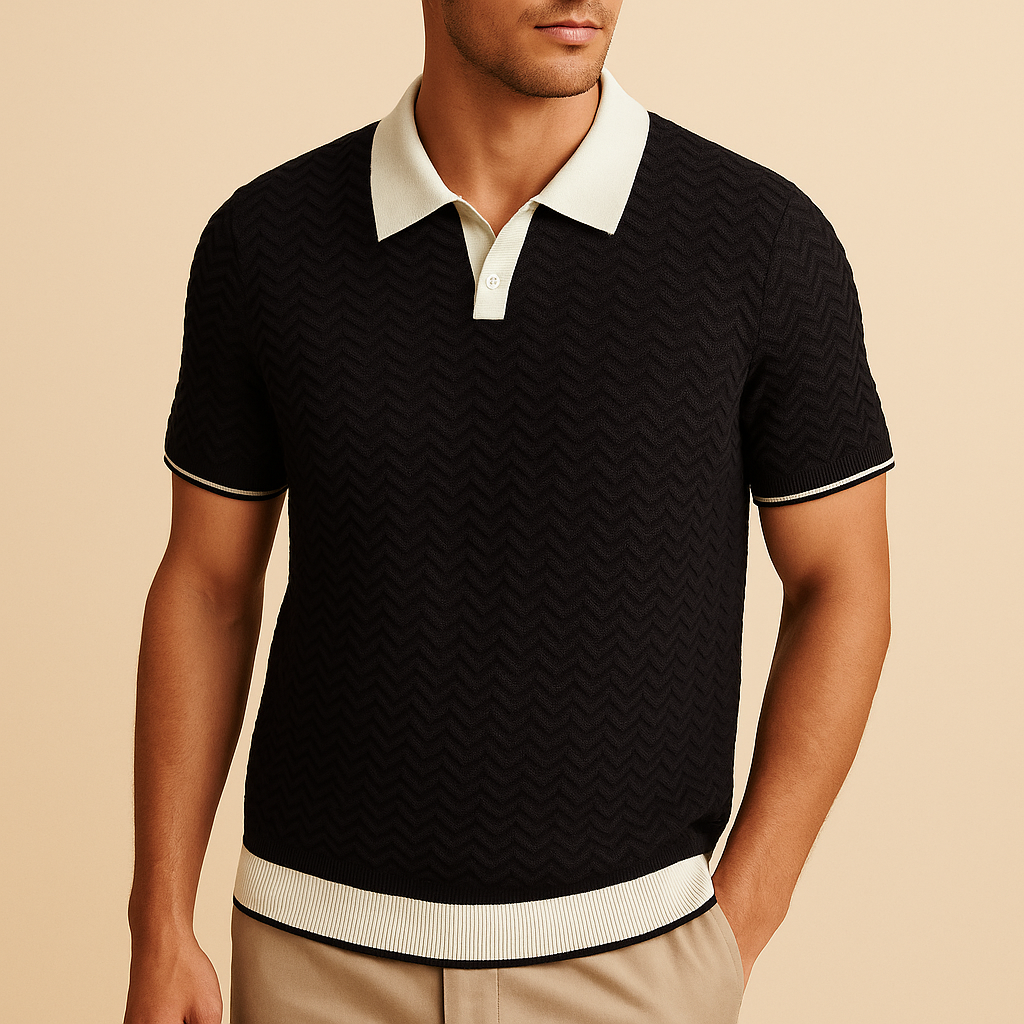 LUCA | POLO SHIRT IN RICCIO FABRIC
