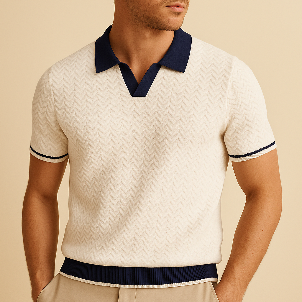 LUCA | POLO SHIRT IN RICCIO FABRIC