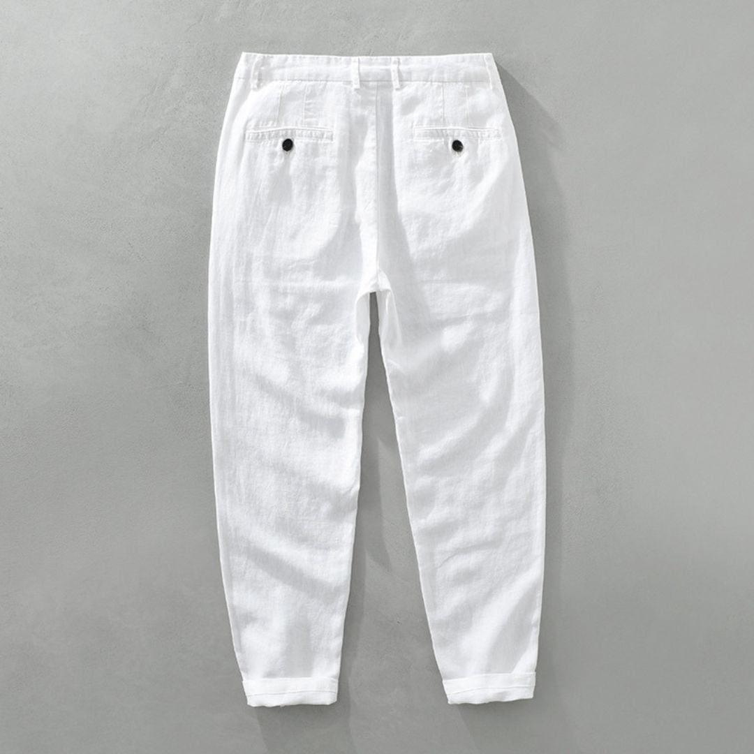 MONTAGUE YORK | STRAIGHT FLAX PANTS