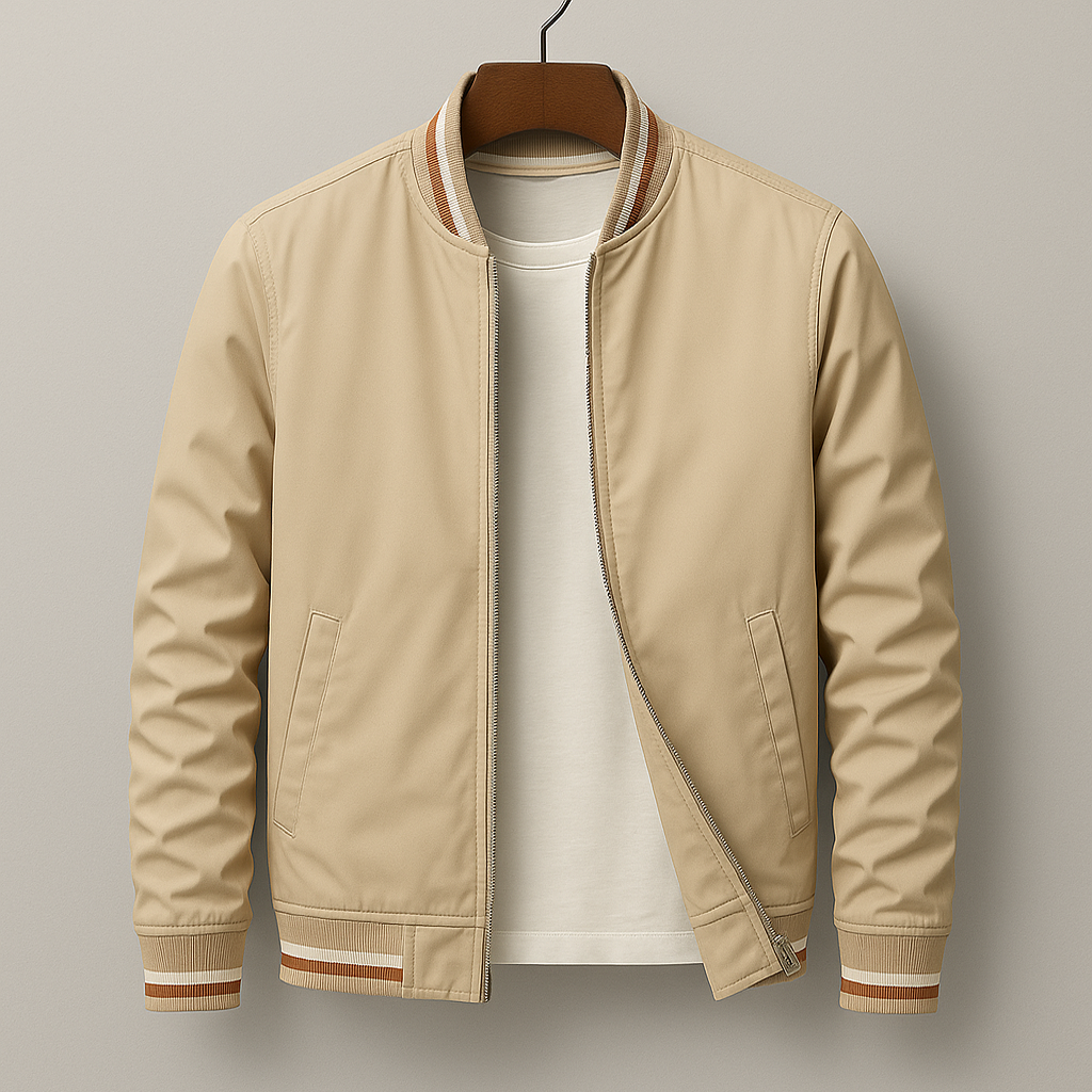 MONTAGUE YORK | SUMMER BOMBER JACKET WITH STRIPES