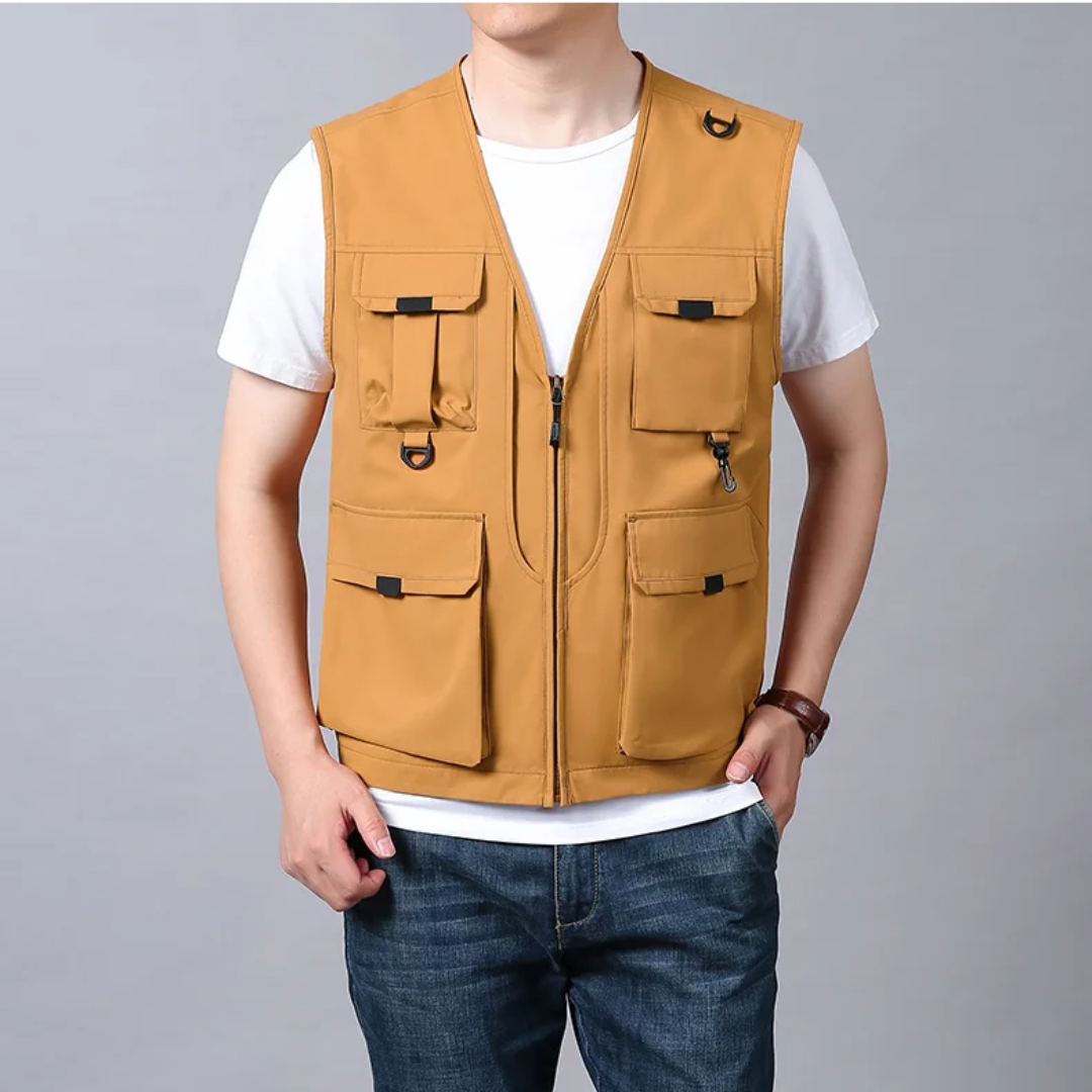 BREATHABLE MULTI-POCKET CARGO VEST