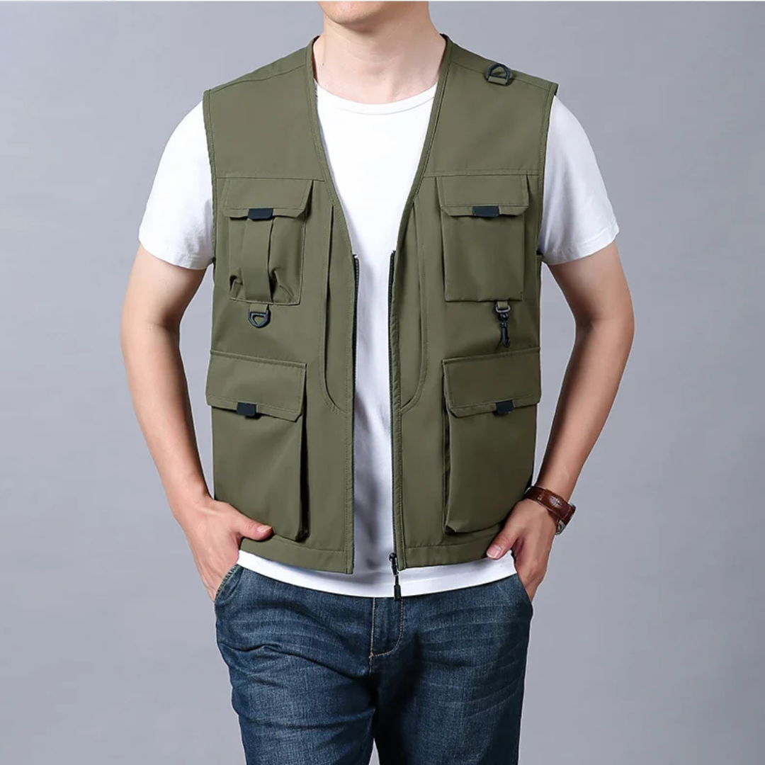 BREATHABLE MULTI-POCKET CARGO VEST