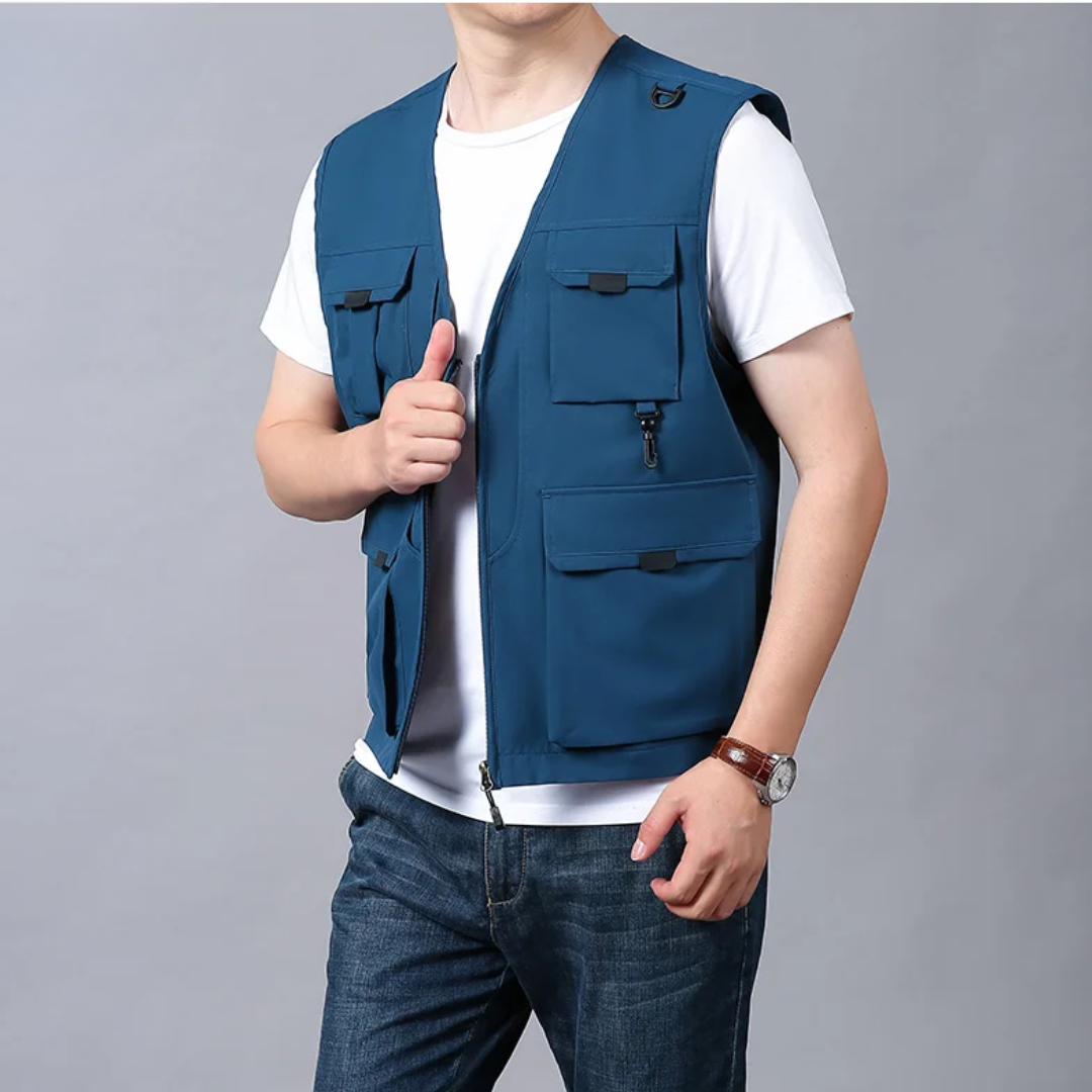 BREATHABLE MULTI-POCKET CARGO VEST
