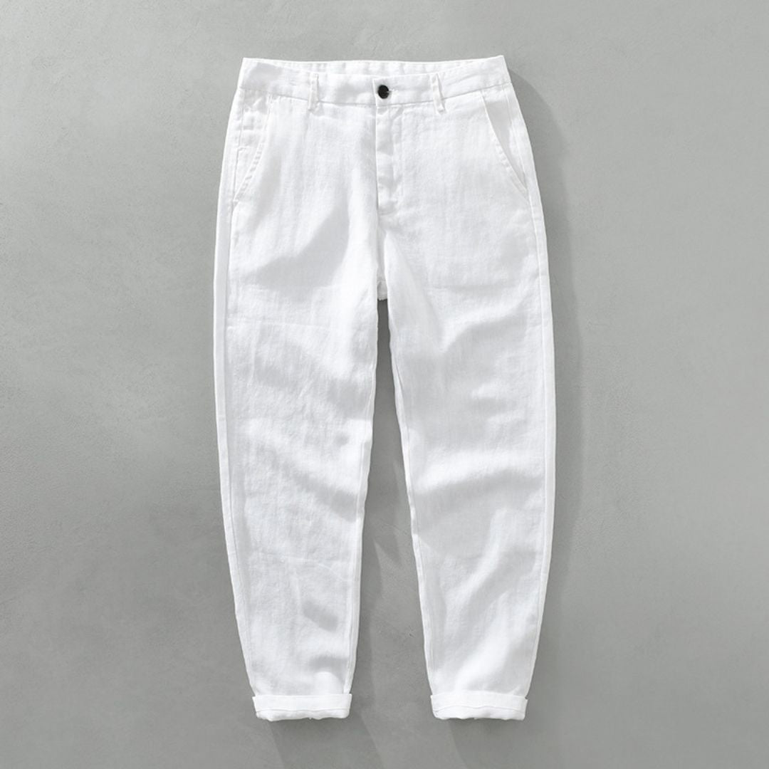 MONTAGUE YORK | STRAIGHT FLAX PANTS