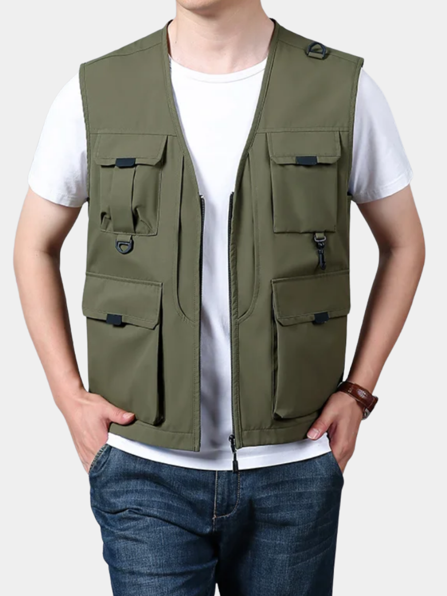 BREATHABLE MULTI-POCKET CARGO VEST