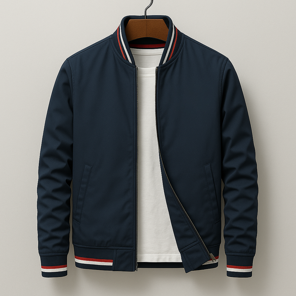 MONTAGUE YORK | SUMMER BOMBER JACKET WITH STRIPES