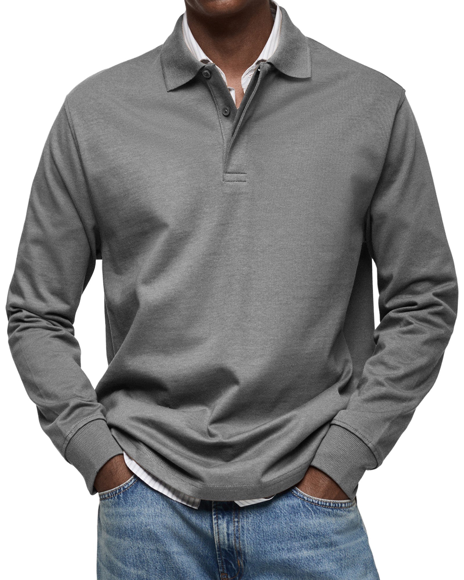 MONTAGUE YORK | LUXURY LONG-SLEEVE POLO SHIRT