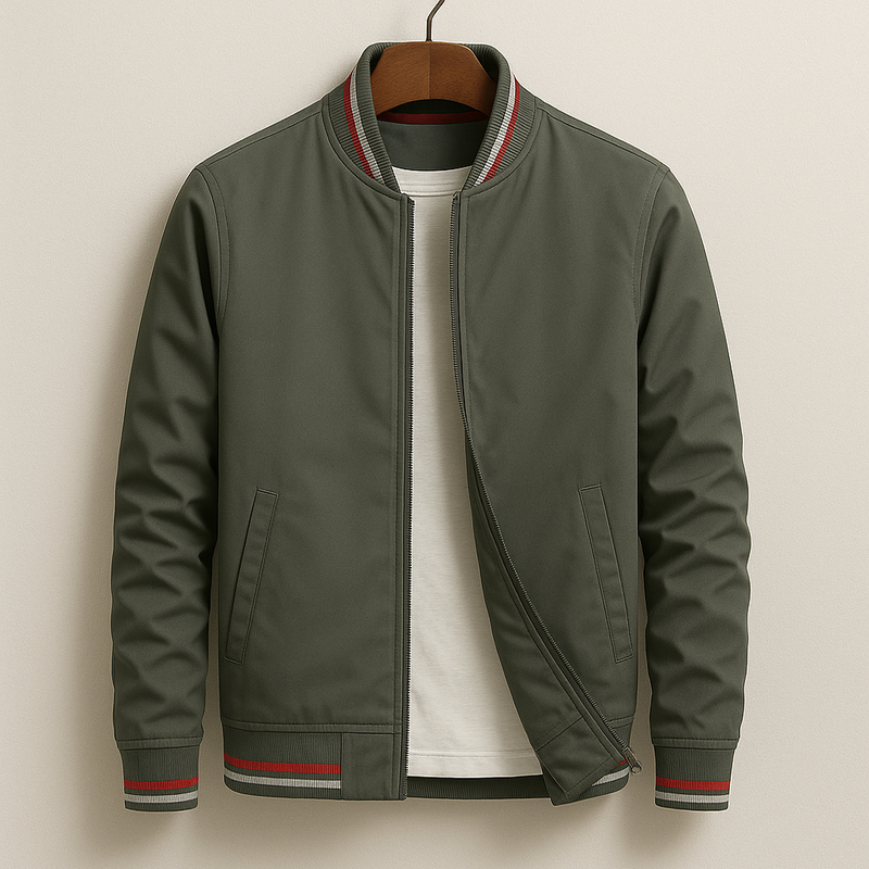 MONTAGUE YORK | SUMMER BOMBER JACKET WITH STRIPES