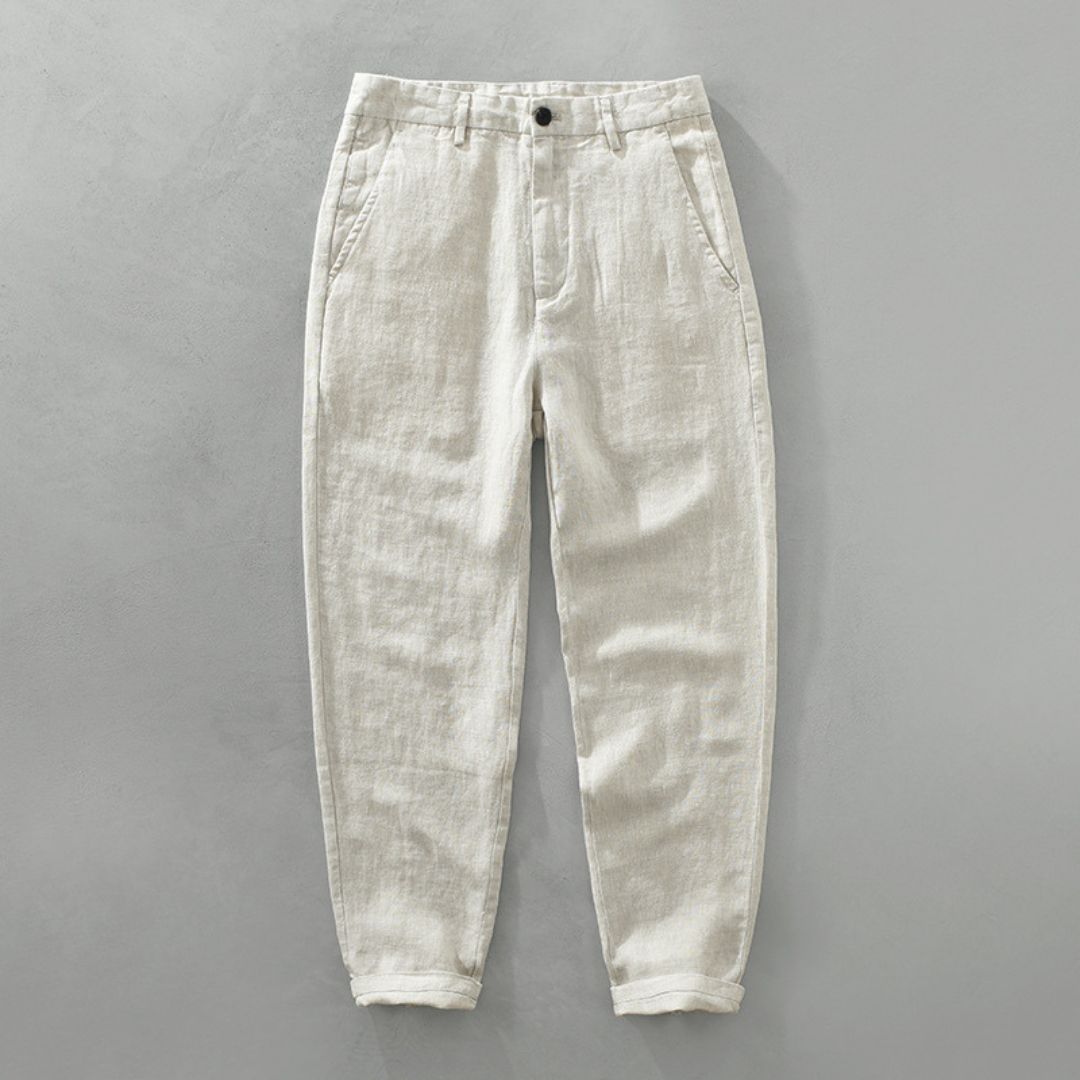 MONTAGUE YORK | STRAIGHT FLAX PANTS