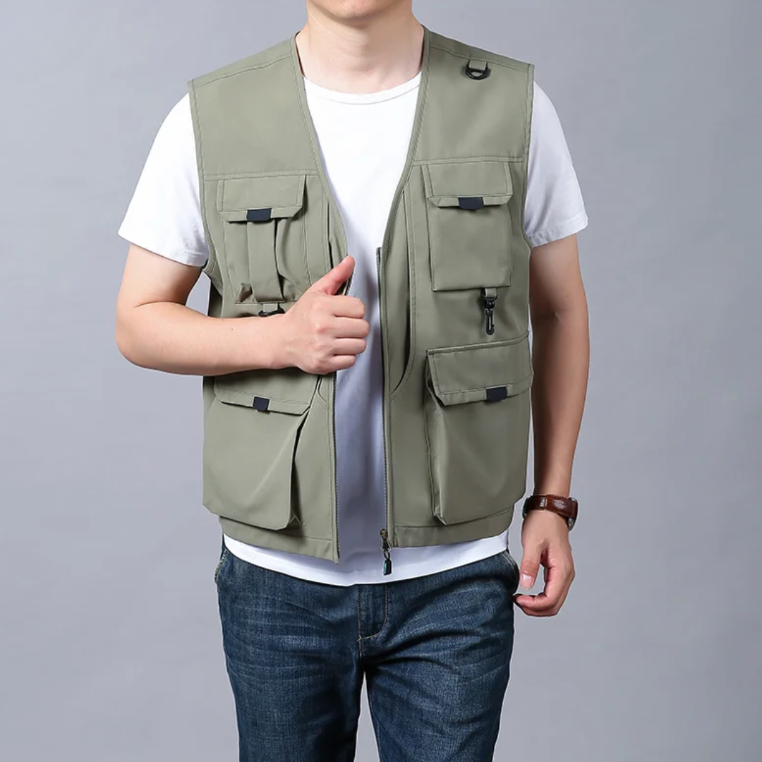 BREATHABLE MULTI-POCKET CARGO VEST