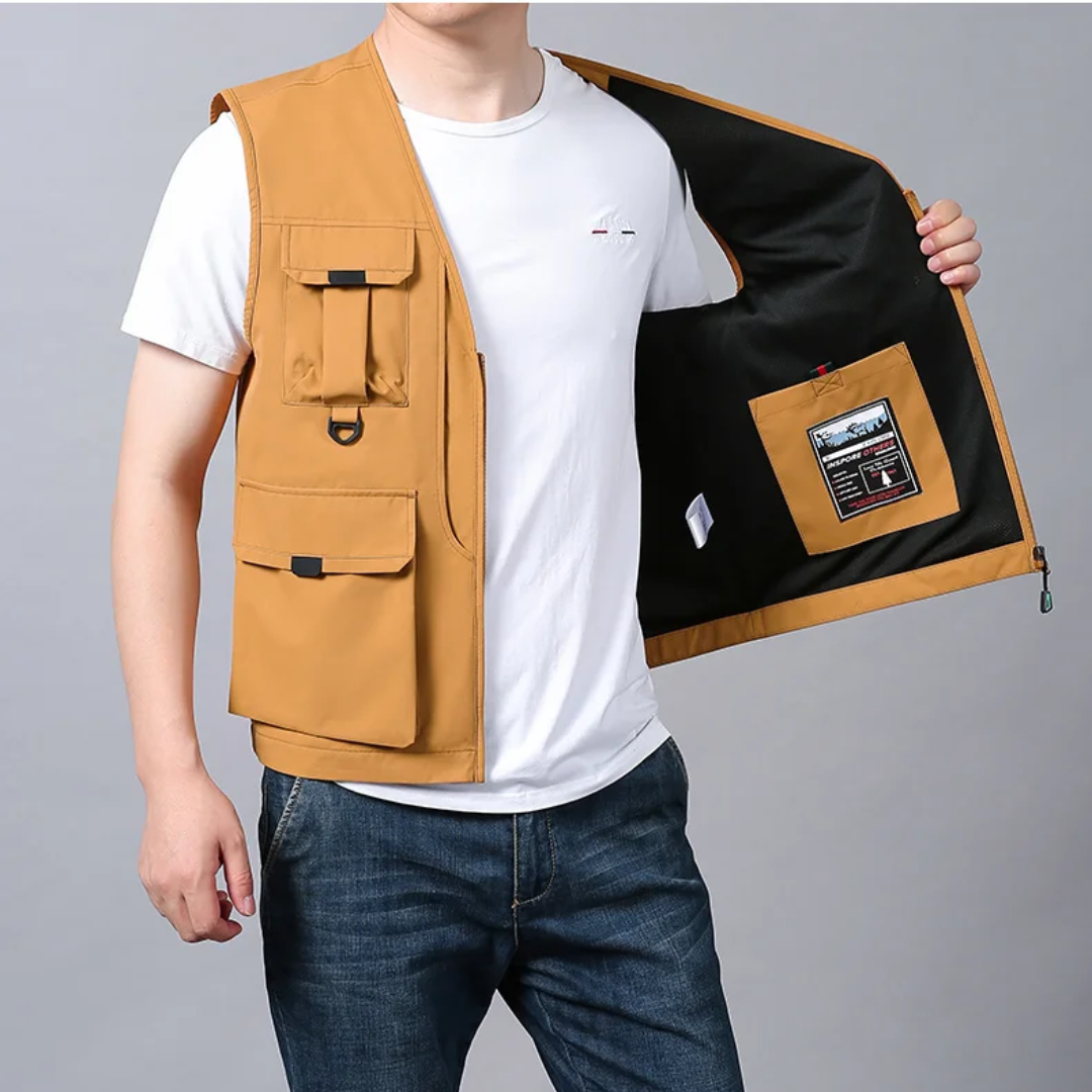 BREATHABLE MULTI-POCKET CARGO VEST