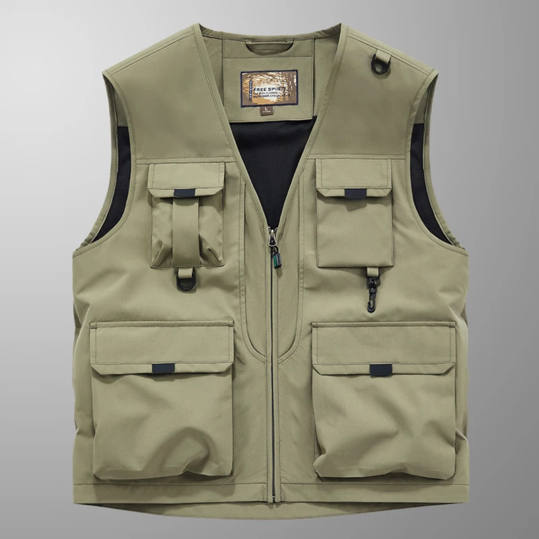 BREATHABLE MULTI-POCKET CARGO VEST