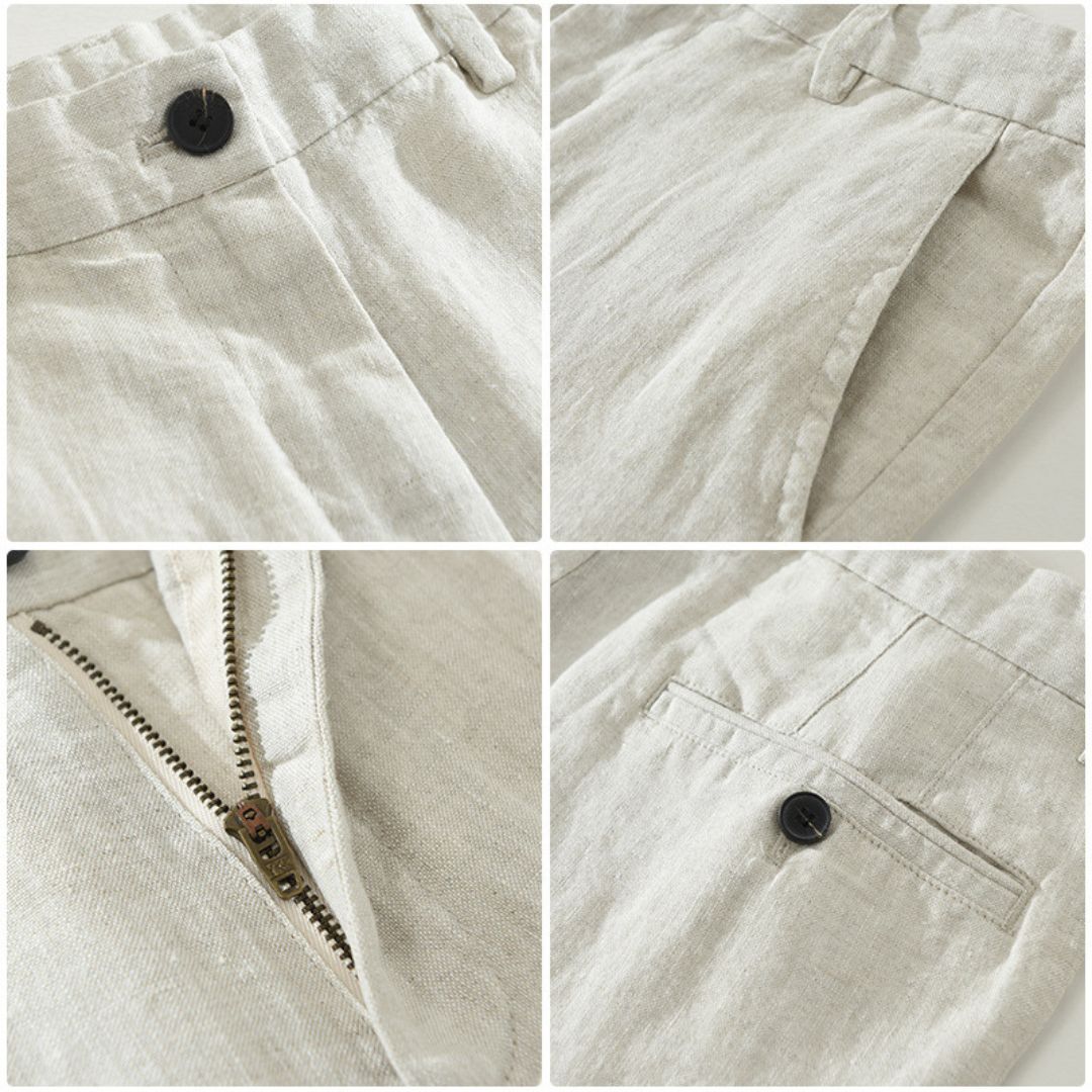 MONTAGUE YORK | STRAIGHT FLAX PANTS