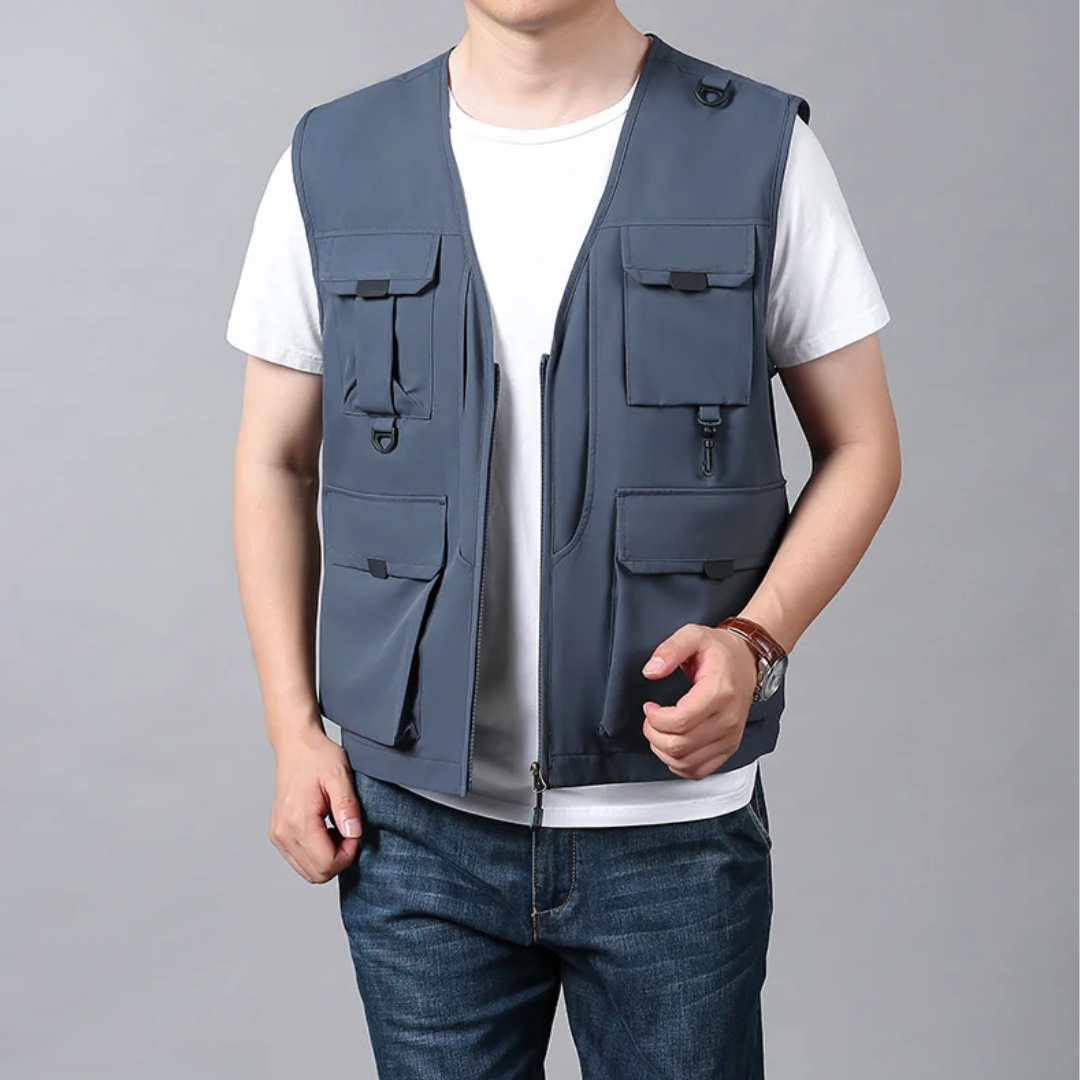 BREATHABLE MULTI-POCKET CARGO VEST