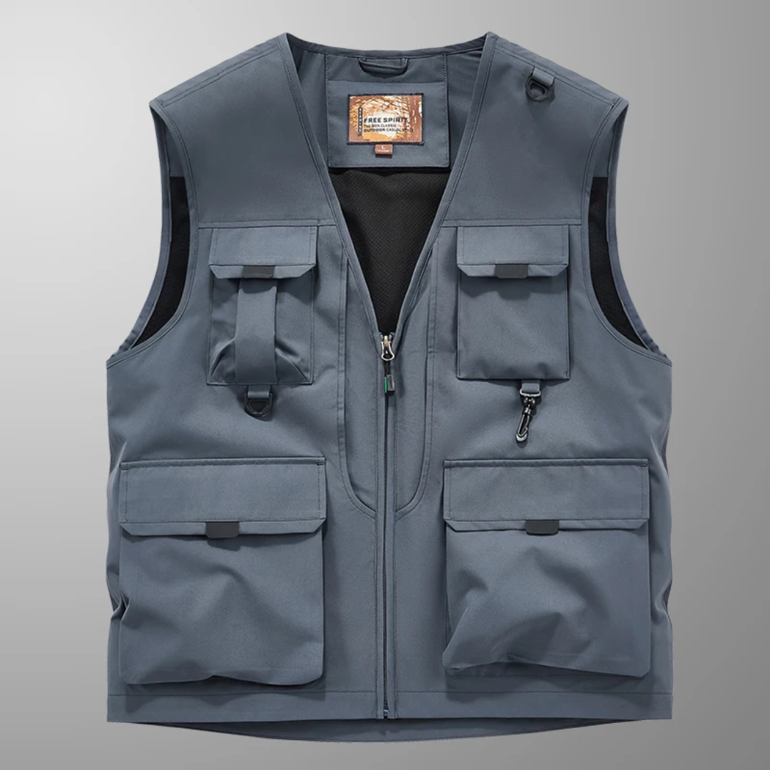 BREATHABLE MULTI-POCKET CARGO VEST