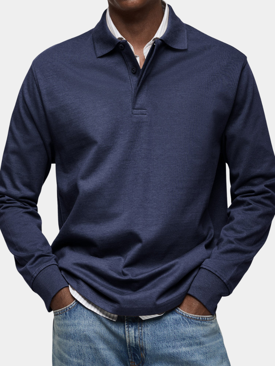 MONTAGUE YORK | LUXURY LONG-SLEEVE POLO SHIRT