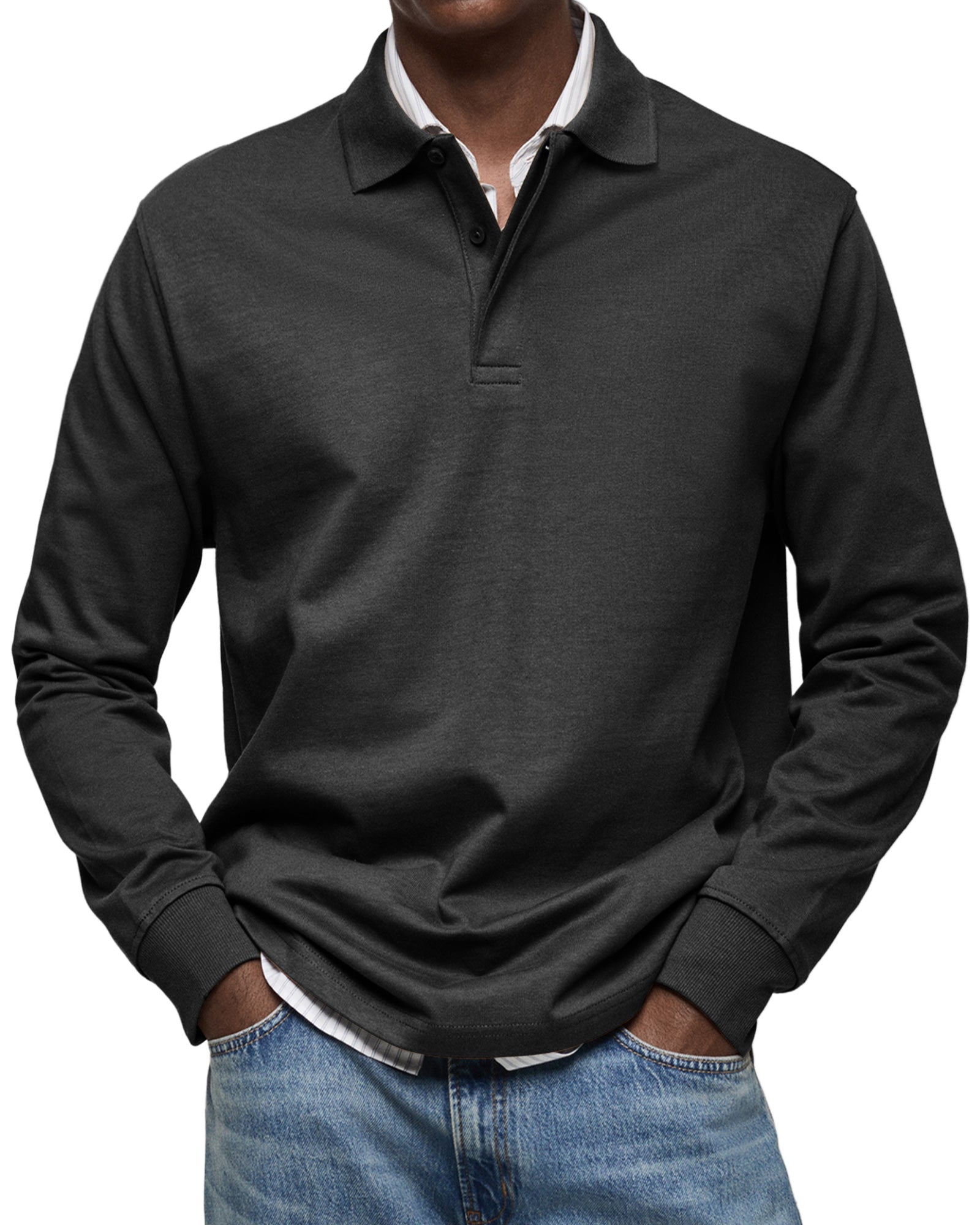 MONTAGUE YORK | LUXURY LONG-SLEEVE POLO SHIRT