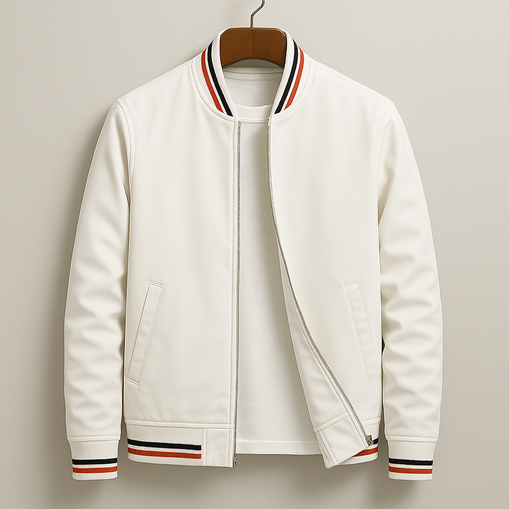 MONTAGUE YORK | SUMMER BOMBER JACKET WITH STRIPES