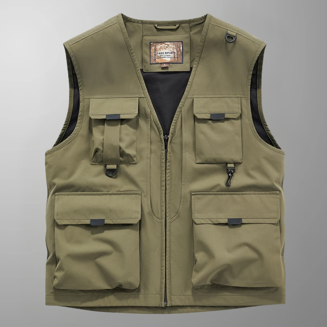 BREATHABLE MULTI-POCKET CARGO VEST
