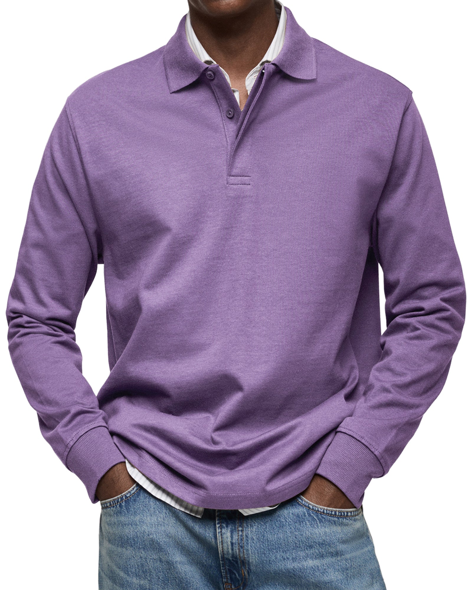 MONTAGUE YORK | LUXURY LONG-SLEEVE POLO SHIRT
