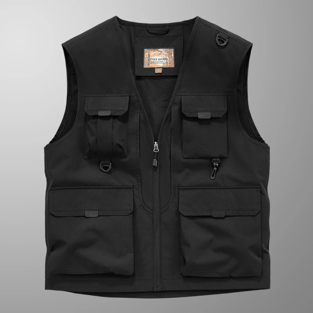 BREATHABLE MULTI-POCKET CARGO VEST