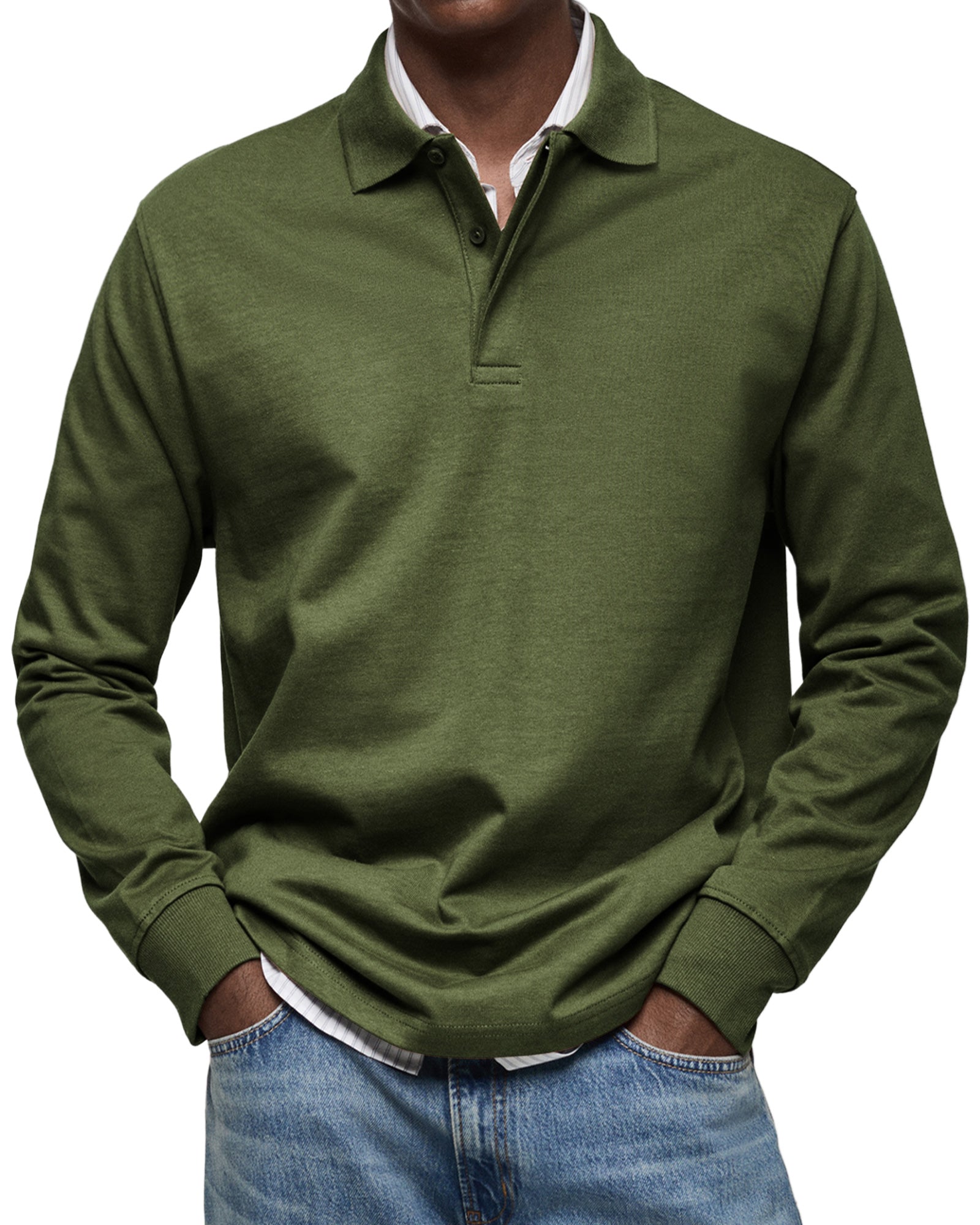 MONTAGUE YORK | LUXURY LONG-SLEEVE POLO SHIRT